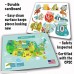 4-in-1 Childrens Educational Puzzle Pack by WEGGA Toys Numbers Alphabet US Map Toddler Kids Puzzles Age 3 4 5 Perfect for Classroom Preschool Early Learning Safety Inspected 15 Pieces Each  B07DPR8RKZ